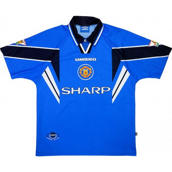 Tailandia Camiseta Manchester United 2nd Retro 1997 1998 Azul